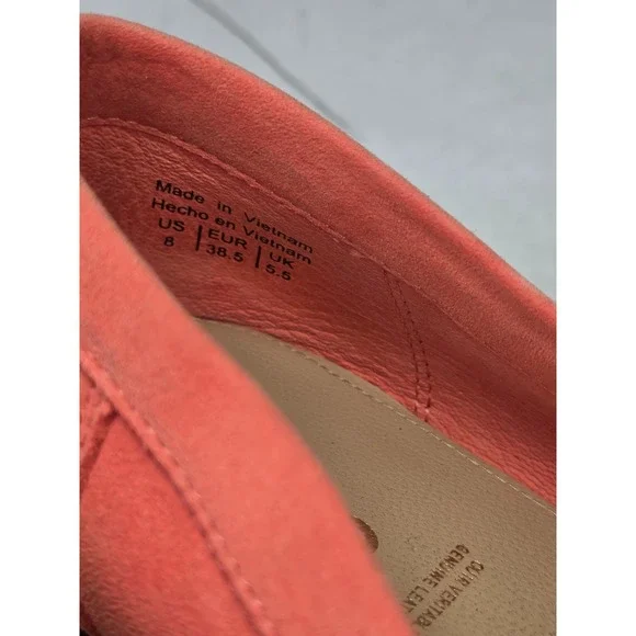 Aldo Joeya Loafers Women's Size 8 Orange Suede Slip On Pointed Toe Shoes - Picture 14 of 16